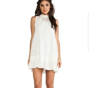 FP One Free People Angel Lace Crochet Dress